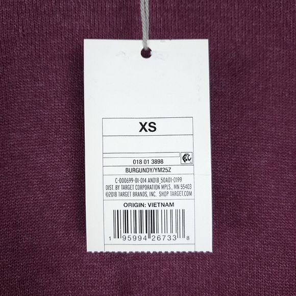NWT A New Day Burgundy Long Sleeve Top - Picture 5 of 8